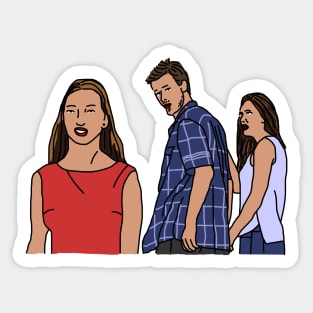 Distracted Boyfriend Memes Original Players Sticker